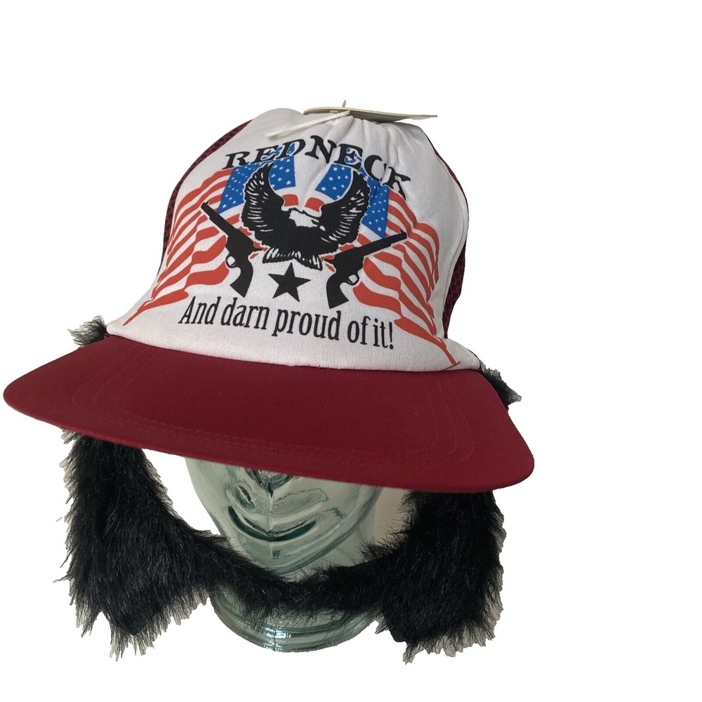Elope Redneck and Darn Proud of It Fake Mustache & Sideburns Snapback Hat Cap